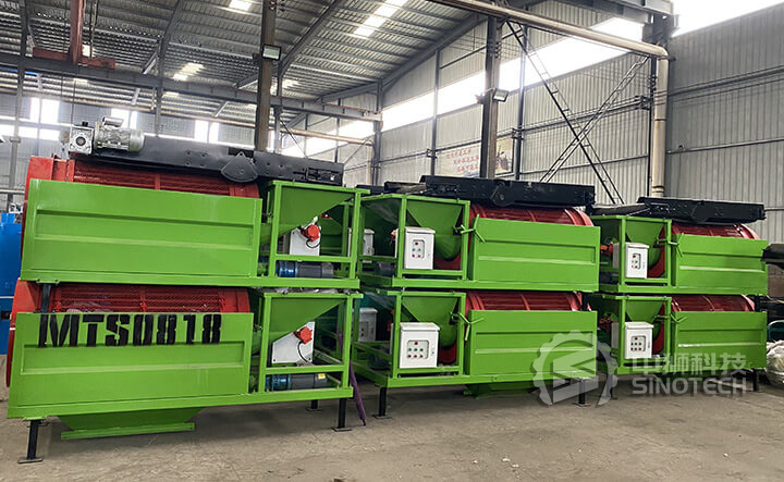 Nuestro nuevo lote de cribas móviles de tambor pequeñas se ha fabricado