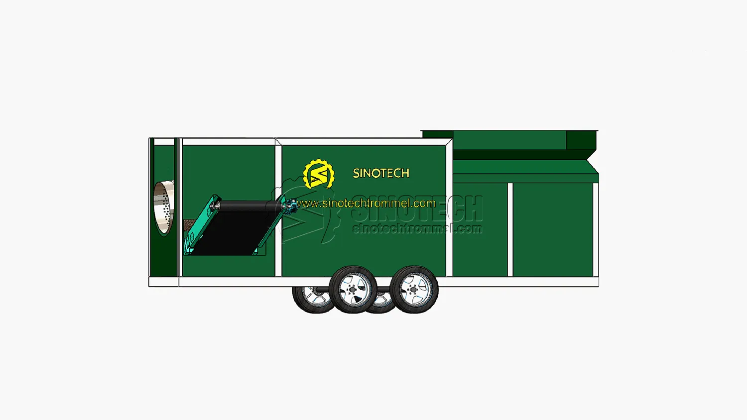 Criba Trommel Rotativa en Venta Planta de Cribado Móvil