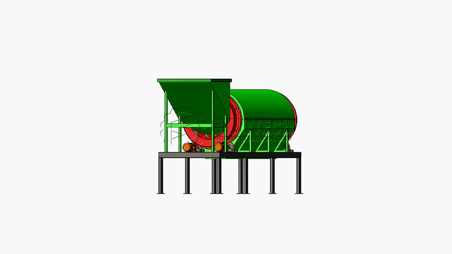 Tambor rotatorio de criba TS1557