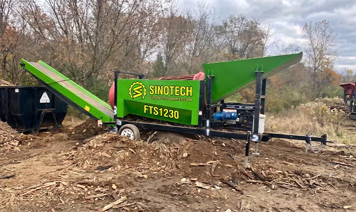 Criba Trommel Móvil para Leña FTS1230 en Venta