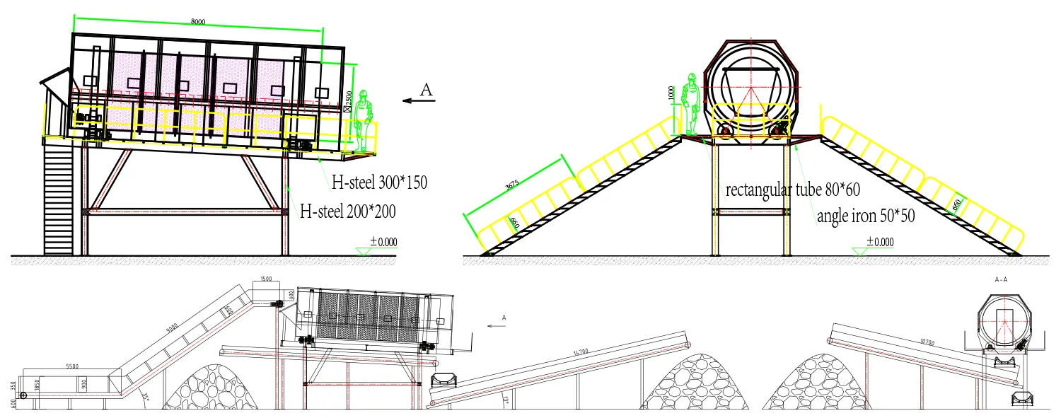 Componentes de la planta de reciclaje de RSU TS2580